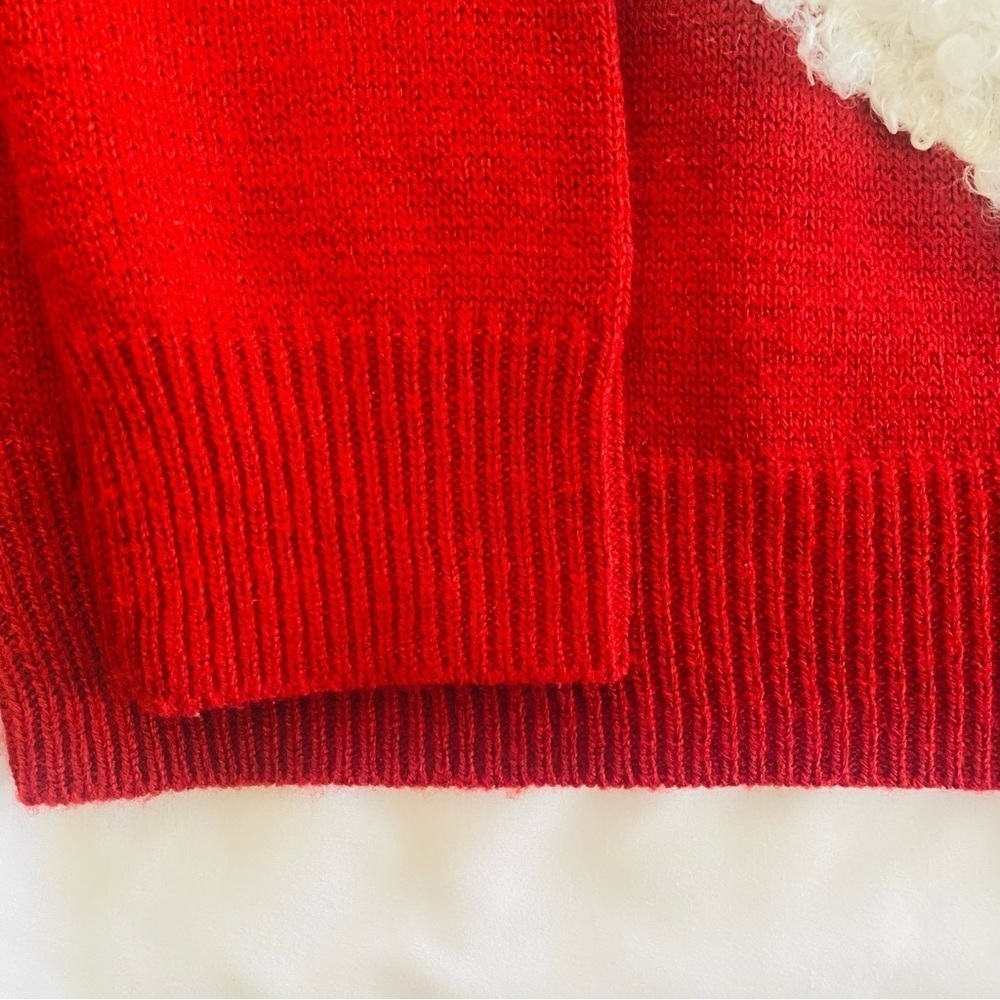 Santa UNISEX long sleeved knit sweater size medium - Picture 6 of 6